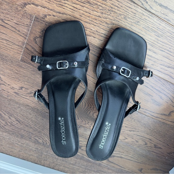 Never worn balenciaga-style cagole heeled sandals - Picture 2 of 3